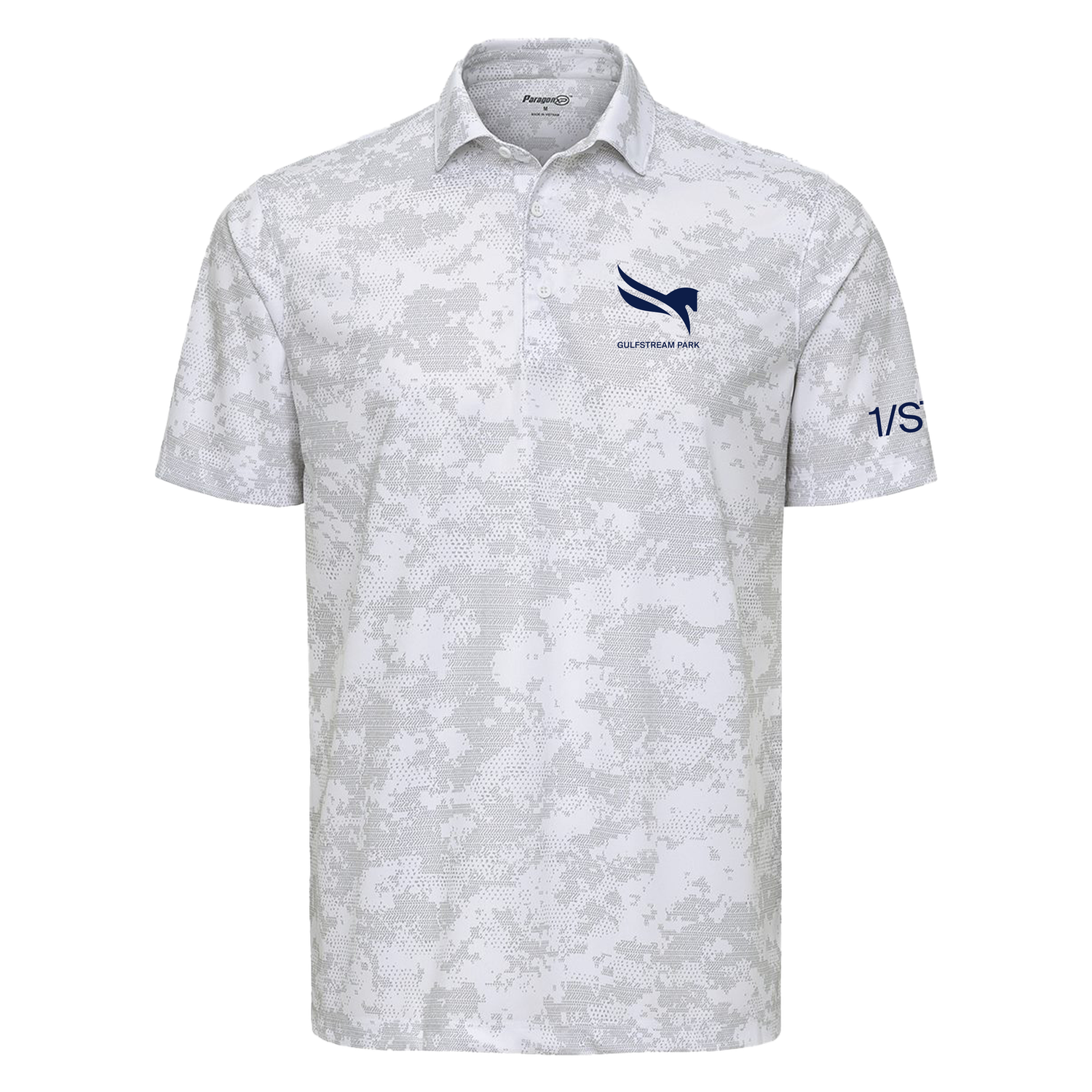 Gulfstream Park Camo Patterned Polo