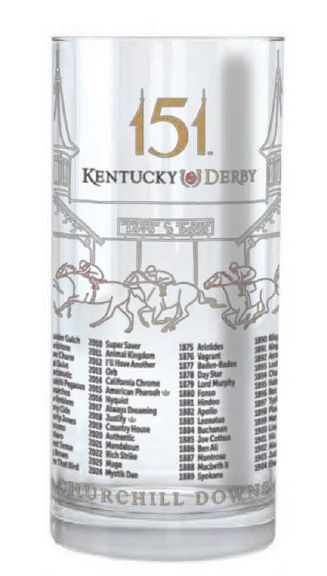 KY Derby 151 Commemorative Glass