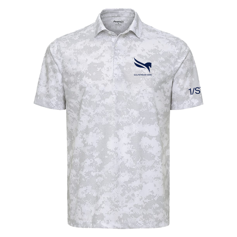 Gulfstream Park Camo Patterned Polo