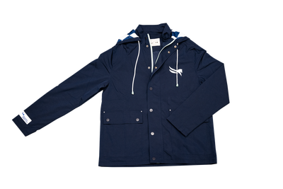 Rain Jacket with Pattern Hood