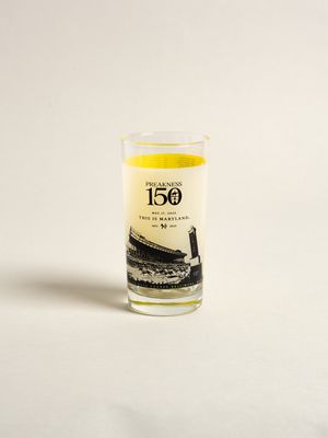 Preakness 150 Commemorative Glass