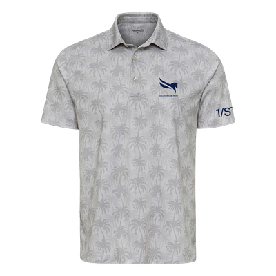 Gulfstream Park Palm Patterned Polo