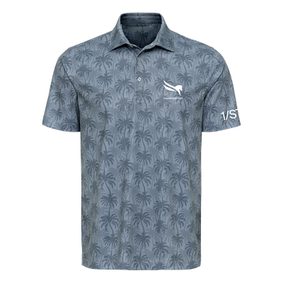 Gulfstream Park Palm Patterned Polo