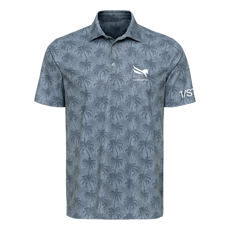 Gulfstream Park Palm Patterned Polo
