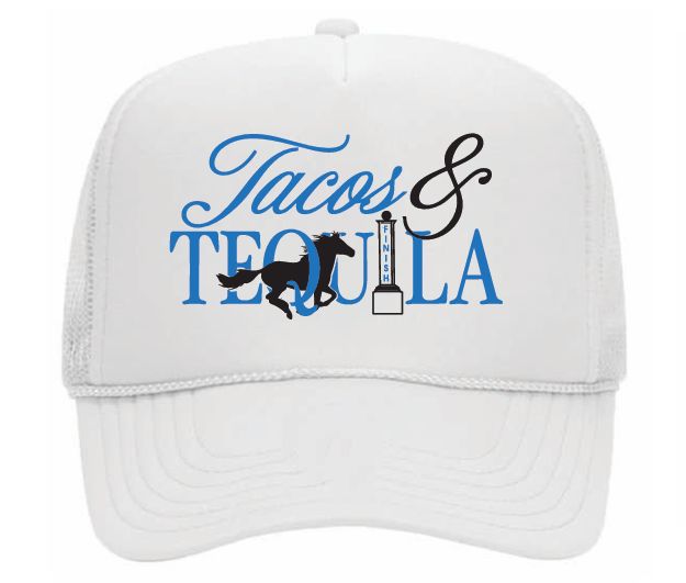 Tacos &amp; Tequila Trucker Hat / White