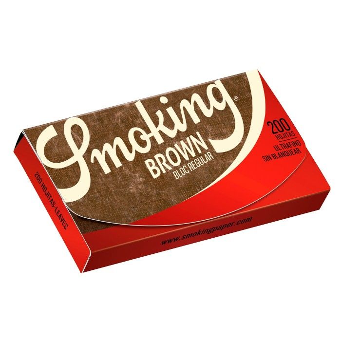 SMOKING BROWN BLOC 200, BLOC DE 200 HOJAS