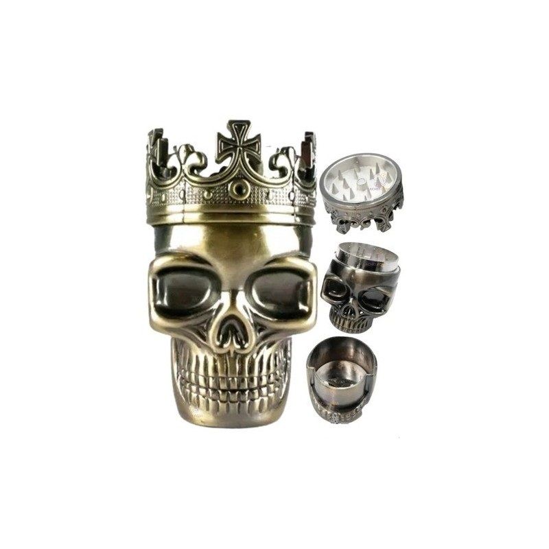 GRINDER METAL CROWN SKULL 3 PARTES 7,5 X 5CM