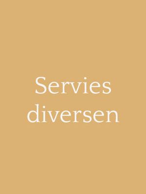 Servies diversen