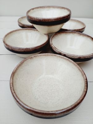 Fondueset beige voor 6 personen