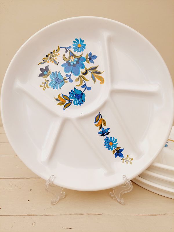 Vintage hapjesborden St. Amand, model Bali, set van 4