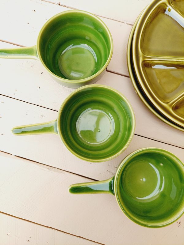 Sauspotjes groen