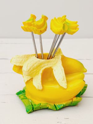 Cocktailprikkers banaan retro