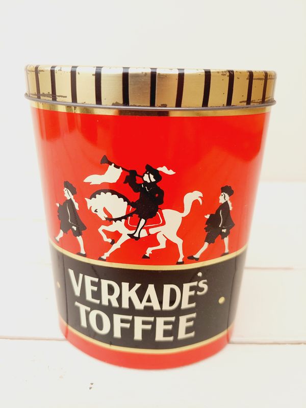Vintage blik van Verkade&#39;s toffee
