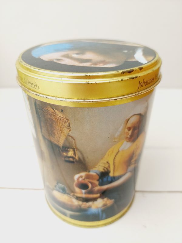 Vintage blik Johannes Vermeer, Girl With The Pearl Earring