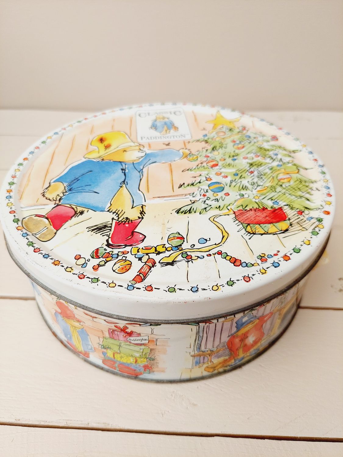 Vintage kerstblik beertje Paddington
