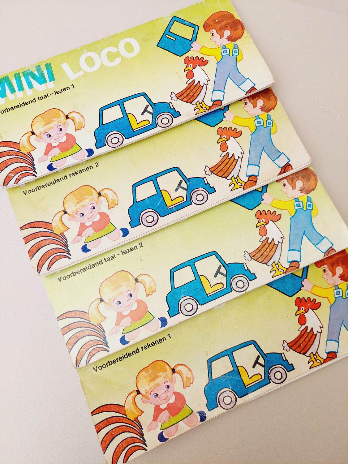 Vintage jaren &#39;70 Mini Loco boekjes (4 tot 8 jaar)
