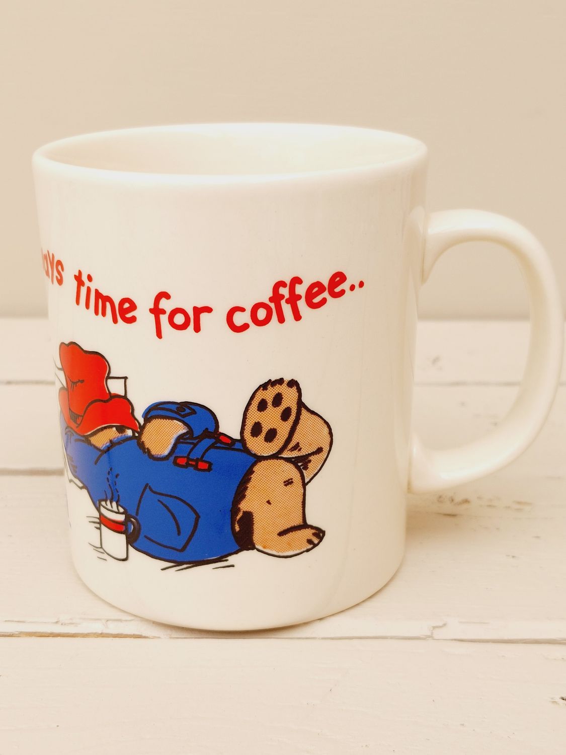 Vintage mok Paddington - It&#39;s always time for coffee