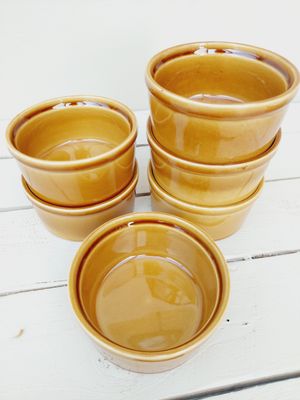 Bruine ovenschaaltjes, set van 6