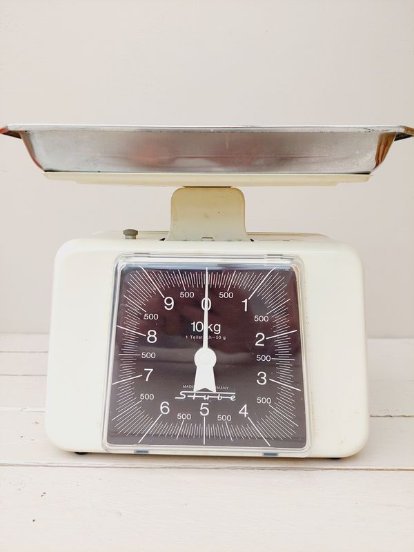 Vintage Stube weegschaal crème, 10 kg