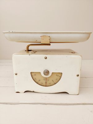 Vintage Lyssex weegschaal crème, 10 kg