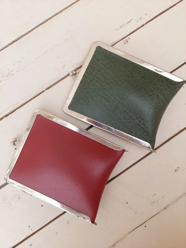 Vintage opvouwbare winkeltas – rood of groen