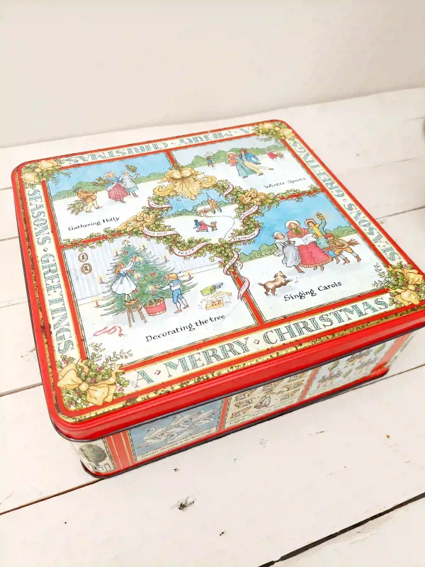 Blik &#39;12 days of Christmas&#39; - rechthoekig - Victoriaanse stijl