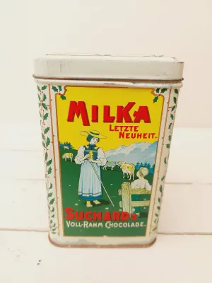 Vintage blik Cacao Suchard - Milka
