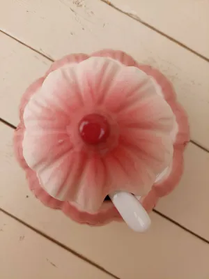 Lookpot in roze porselein