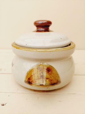 Vintage pot voor tafelrestjes
