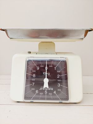 Vintage weegschaal Stube, crème, 10 kg
