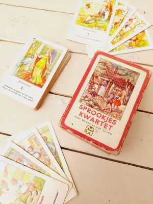 Vintage sprookjeskwartet Jumbo – klassieke sprookjes, charmant speelgoed