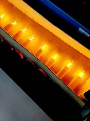 Vintage kerstverlichting 'Narva' - 16 kaarslampjes met clip