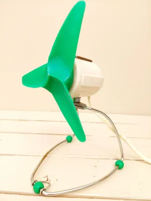Vintage ventilator - Siemens TF 161 - groen/beige