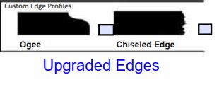 CUSTOM EDGES - PRICED BY THE LINEAR FOOT