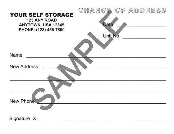 Change of Address