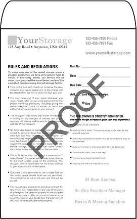 Occupant Record Envelopes
