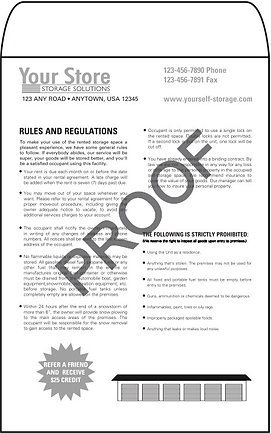 Occupant Record Envelopes