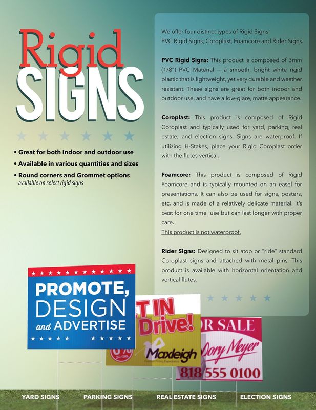 Rigid Format Signs