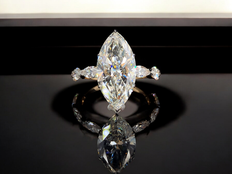 Golden Enigma – 6ct Marquise Majesty Ring