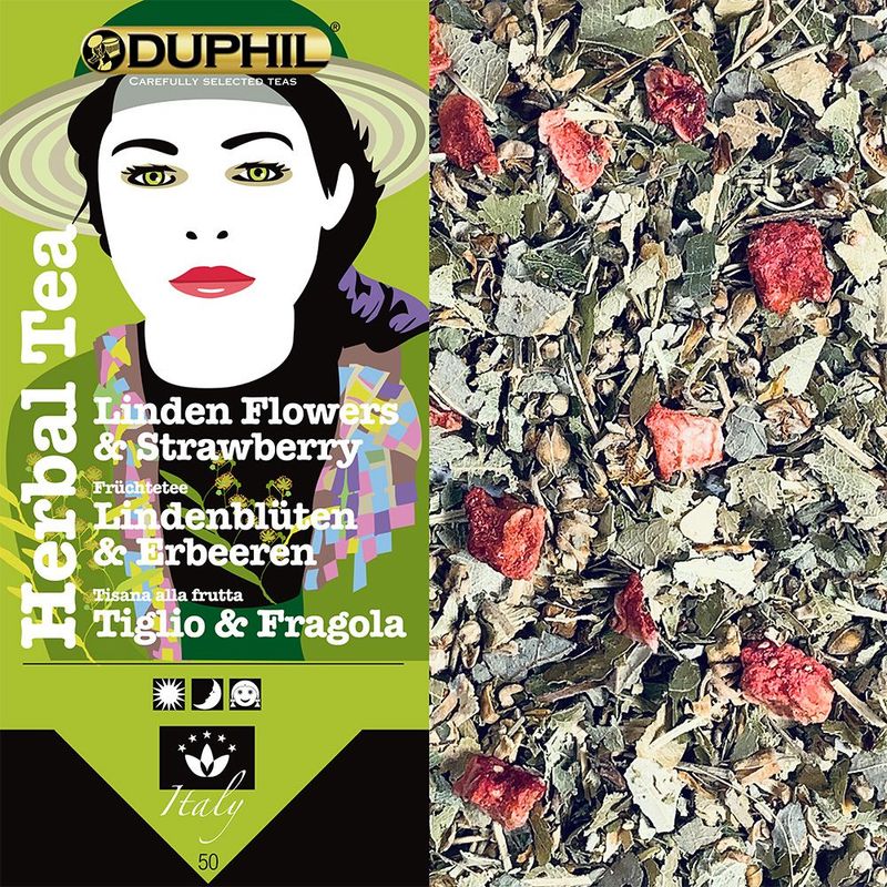 Kräutertee Lindenblüten & Erdbeeren lose