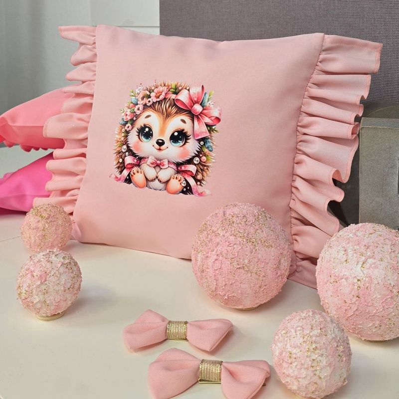 Personalisiertes Kissen aus Stoff für Mädchen