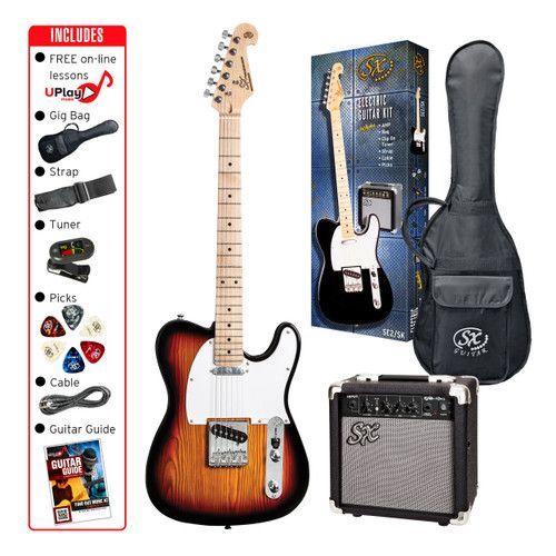 Guitar and Amp package - 3 tone sunburst