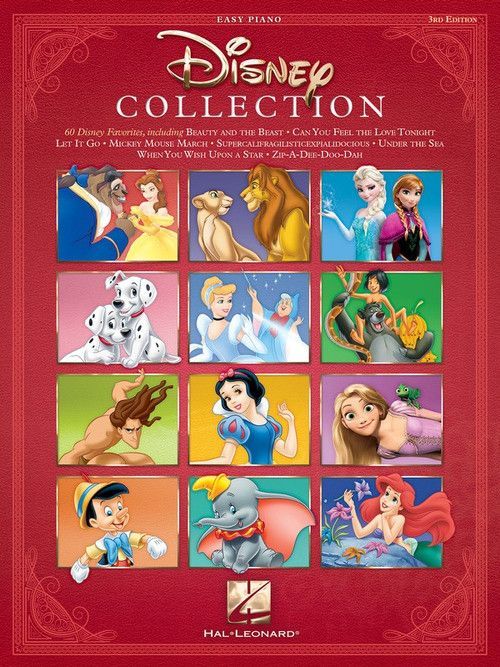 Disney Collection Easy Piano Revised and Updated Sheet Music Book