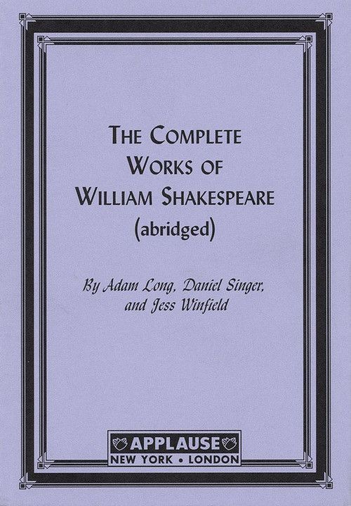 Complete Works Shakespeare Abridged (Paper) Sheet Music Book