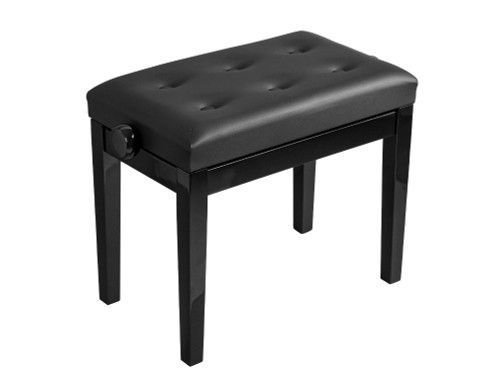 Piano Stool - Height Adjustable - Polished Ebony - HPB21B