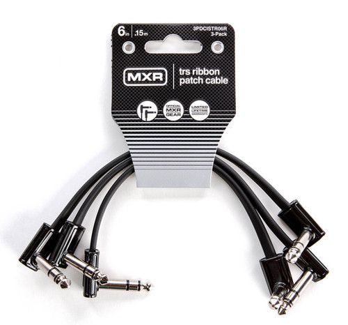 Patch cable - Stereo / TRS flat ribbon - 6 inch - 3 pack