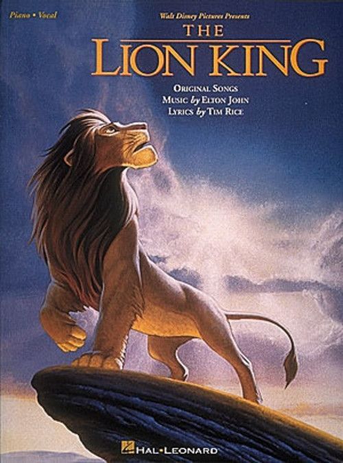 Lion King Vocal Selections PVG Sheet Music Book