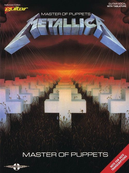 Metallica - Master Of Puppets Guitar Tab Sheet Music Book