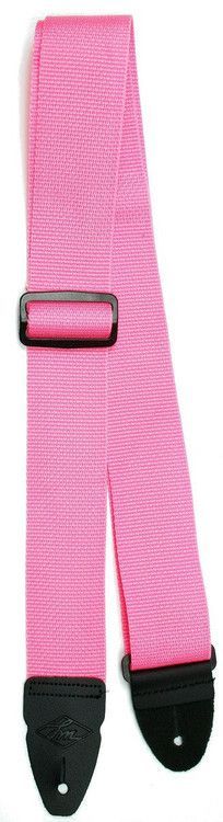 Lm 2' Poly Web Seatbelt Material Guitar Strap- Pink