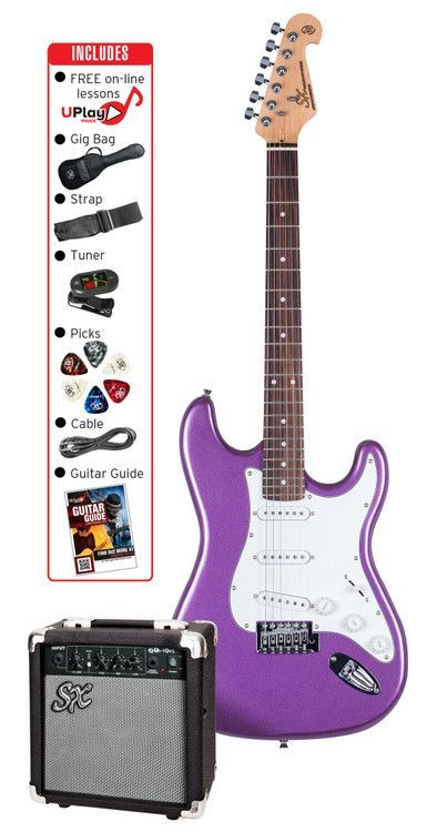 Electric Guitar & Amplifier Package - 4/4 Size